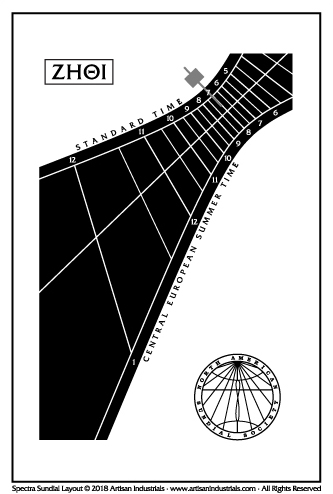 Spectra Sundial in Castellamonte, Torino, Italy