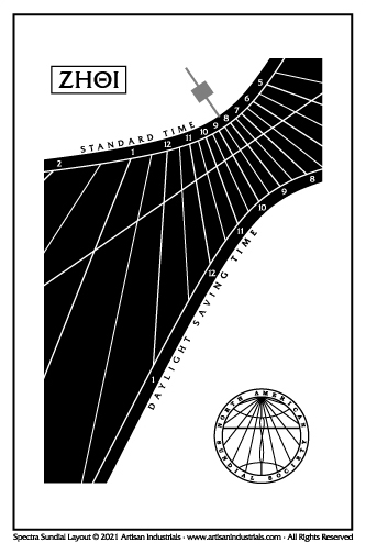 Spectra Sundial in West Newton, Massachusetts USA